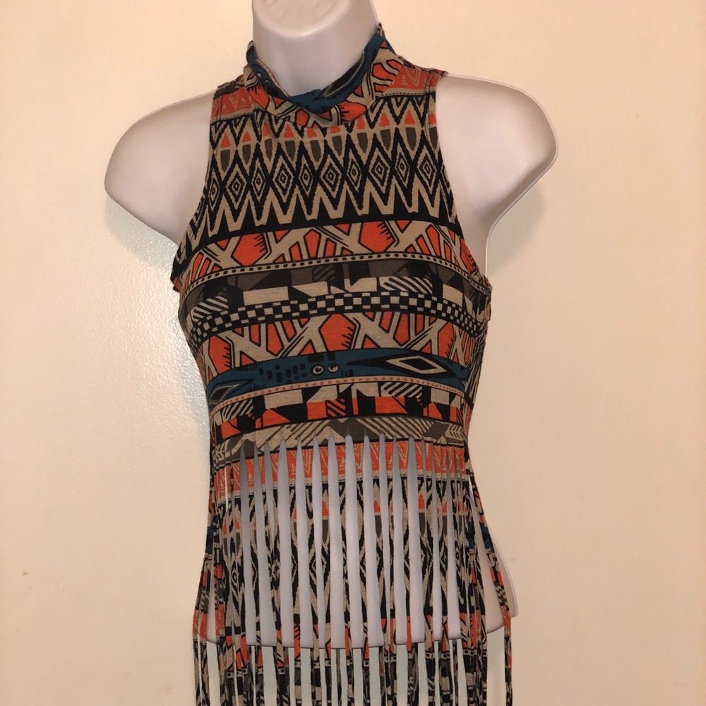 Wet Seal Fringe bottom Crop Top Size Medium